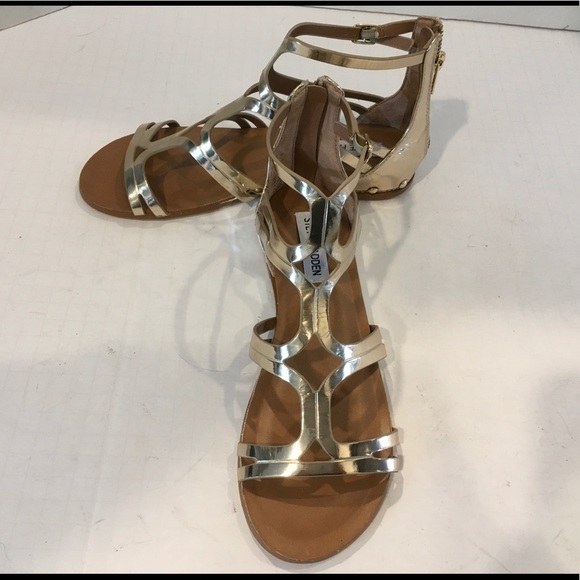 steve madden gold gladiator sandals